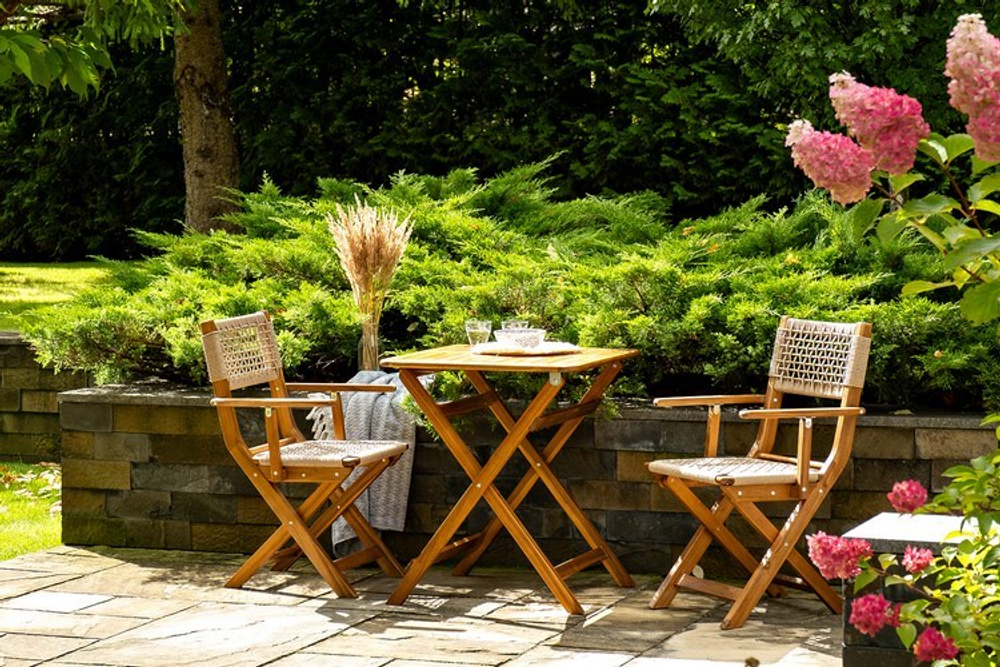 Стол из акации CALISTO 65 см складной