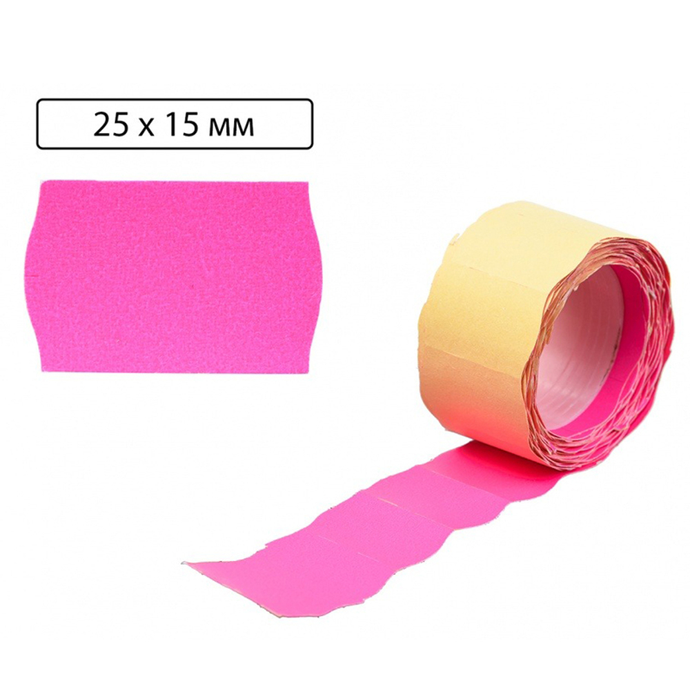 Ценник Basir клейкий, размер 25*15 мм, 4 цвета, 170 шт в рулоне