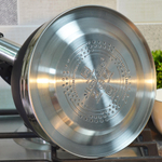 Чайник 3л нерж со свистком, с ручкой "soft touch", черный