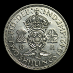 2 шиллинга 1942 г. Великобритания серебро