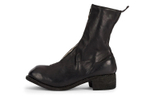 GUIDI PL2 Horse Leather Fashion Crew Ankle Boots Women"s Black