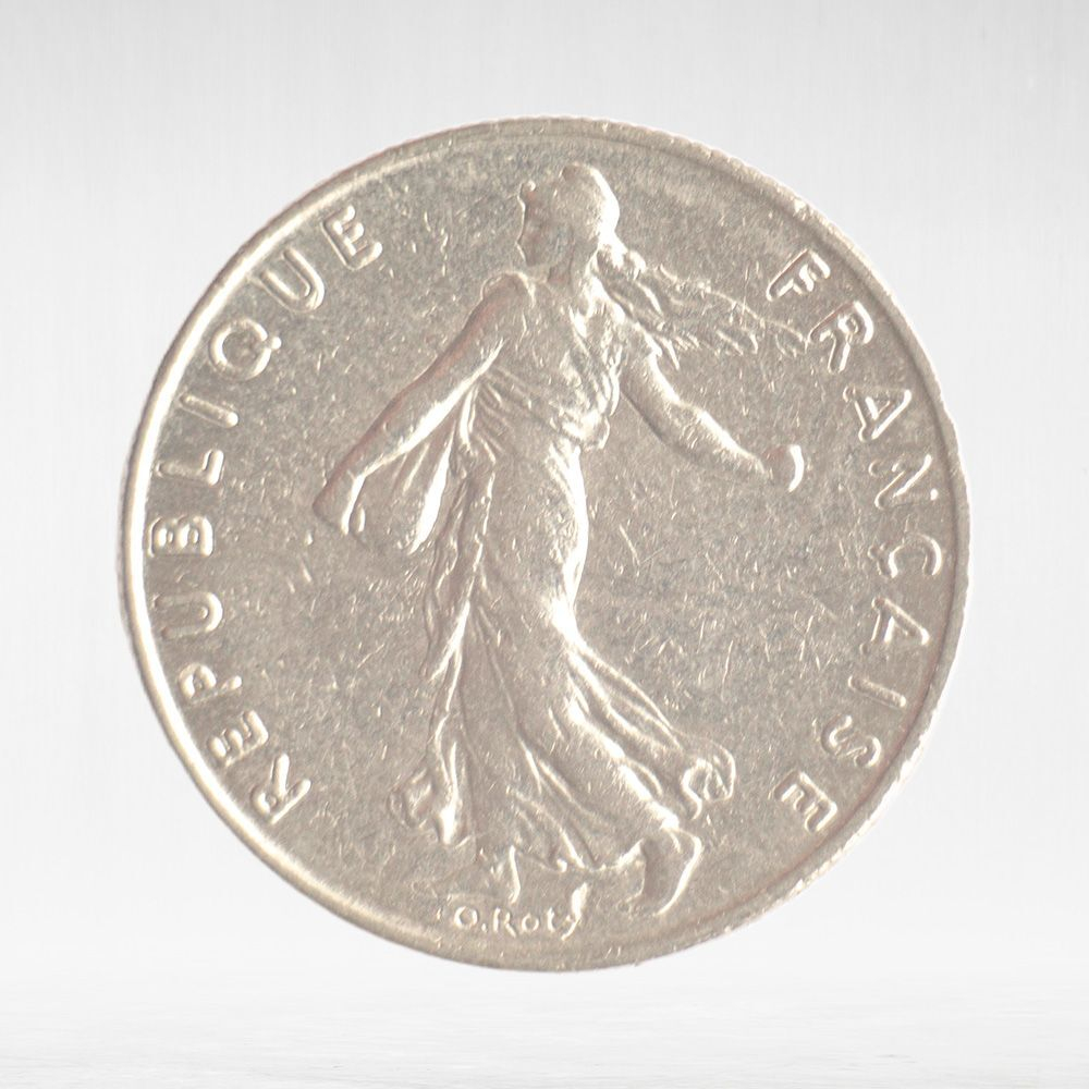 France, ½ Franc 1984 - Signature "O. Roty", VF