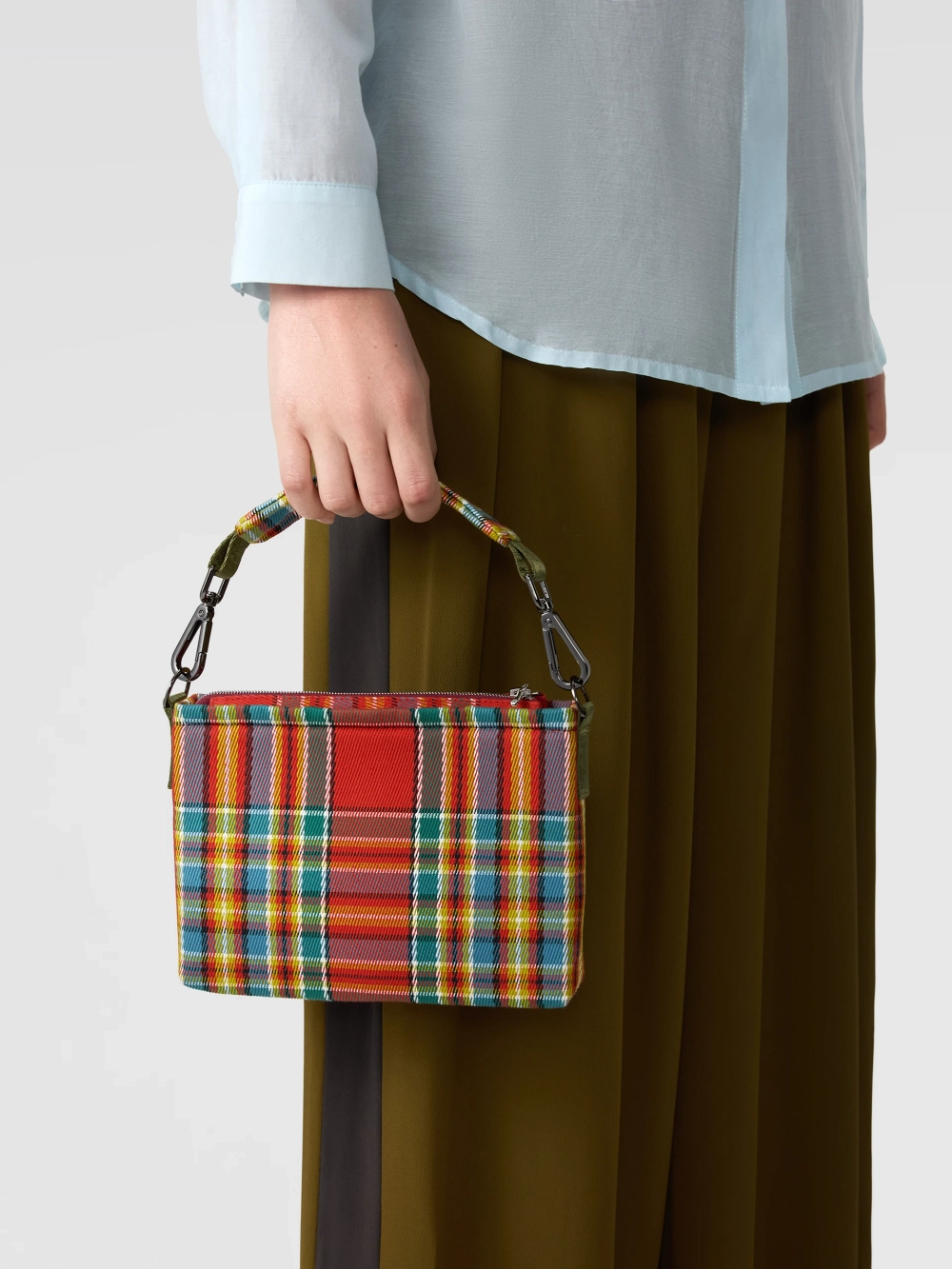 Сумка-клатч в клетку OLA OLA