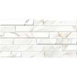 Плитка облицовочная Alma Ceramica Nevada белая геометрия 500x249x7,5 мм (12 шт.=1,494 кв.м)
