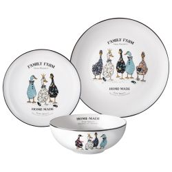 НАБОР ПОСУДЫ ОБЕДЕННЫЙ LEFARD "FAMILY FARM" НА 6 ПЕР. 18 ПР. (КОР=1НАБ.)