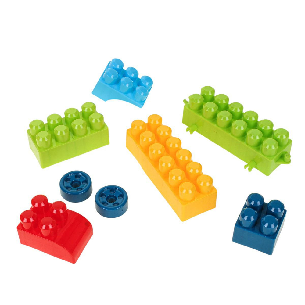 Конструктор блочный 100 элементов, сумка 55A-14