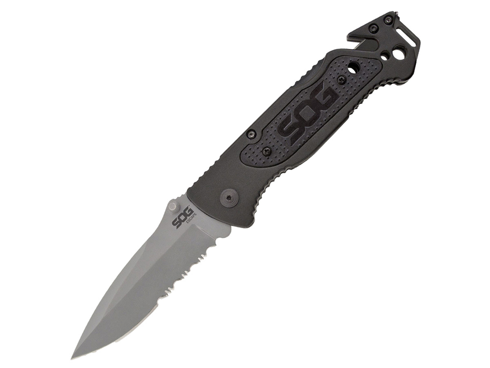 Нож складной SOG Escape Bead Blasted, сталь 7Cr17MoV, рукоять алюминий, 136г, блистер