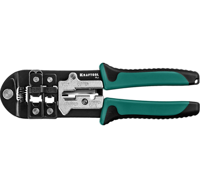 KRAFTOOL RJ, (RJ45, RJ11,RJ12), универсальный кримпер (22699)