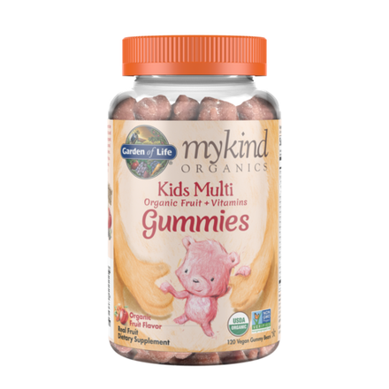 Garden of Life, Детские мультивитамины с фруктовым вкусом, mykind Organics Kids Multi fruit flavour, 120 мармеладок