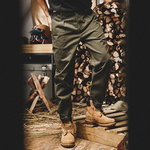 Американские классические ретро-брюки для мужчин, прочные рабочие брюки для весны и осени, свободные прямые брюки-джоггеры с флисовой подкладкой, повседневные брюки для мужчин.