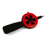 Зимняя удочка WestMan "Муха", хлыст графит, средне-жесткий (30см), Красно-черный