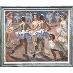Сергеева Нина Алексеевна. Балет. Холст, масло. СССР. 1982 г.
