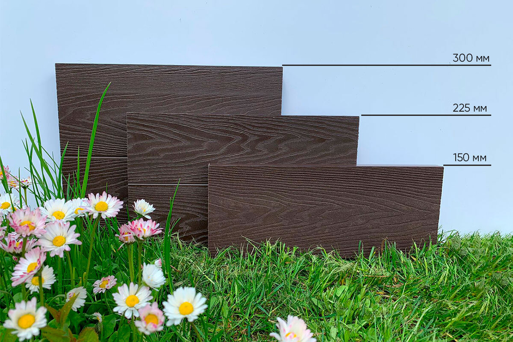 Доска грядочная Holzhof 225*30*2950мм, тиснение 3D