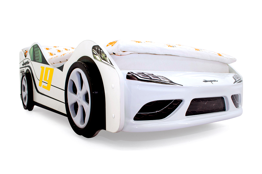 Кровать-машина Бельмарко Супра белая