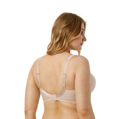 Бюстгальтер на каркасах с мягкими чашками и широким станом (Размер: 95D) (Цвет: пудровый)