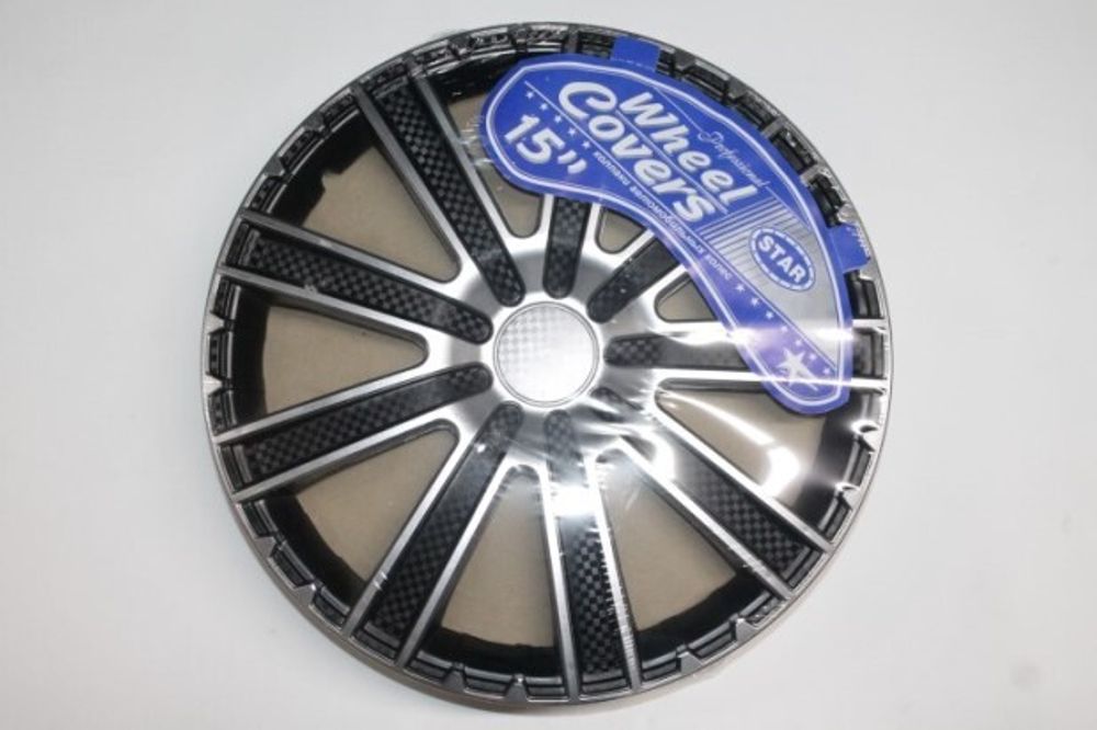 Колпак колеса R15 Круиз Super Silver (в мешке 5 упак) (STAR)