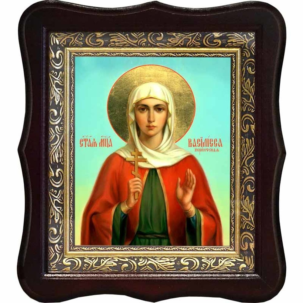 Василисса Коринфская Святая  мученица. Икона на холсте.