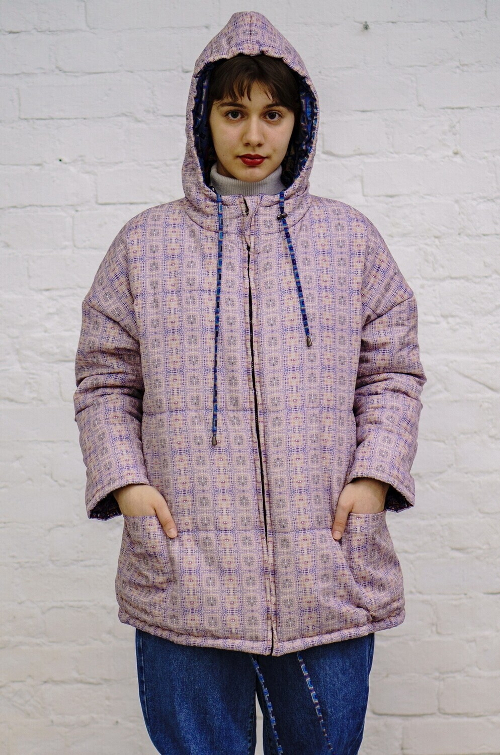 Двусторонняя куртка "Нарвские ворота", по мотивам картины «Нарвские ворота» художника Филонова