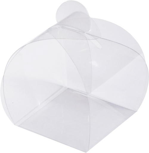Коробка для конфет "бонбоньерка" 45*45*45 мм (1) (полностью прозрачная) НОВИНКА