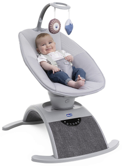 Креслице-качалка (шезлонг) детское Chicco Comfy Wave Silverspring