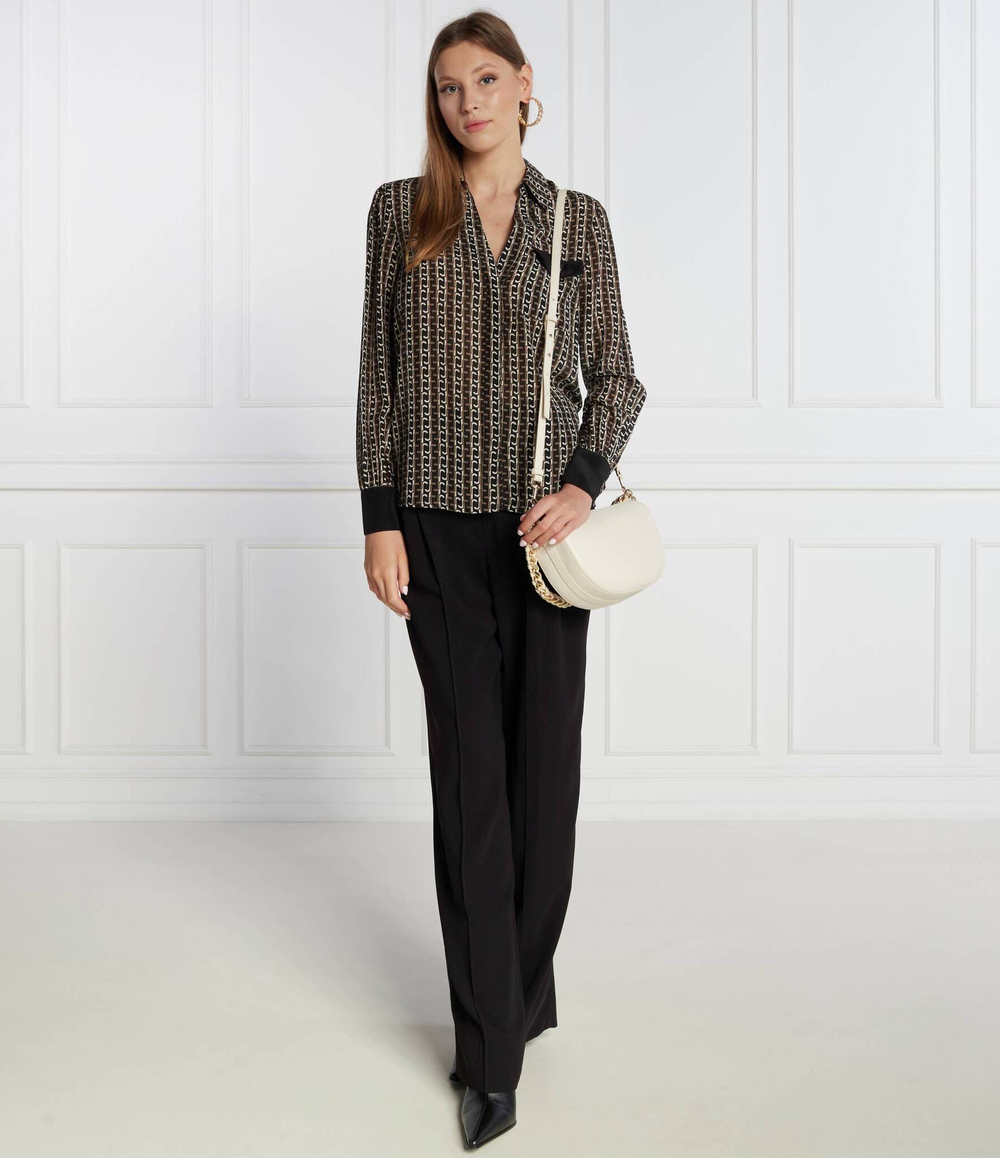 Шелковая рубашка Liu Jo - коричневый(CF3300 T3598)