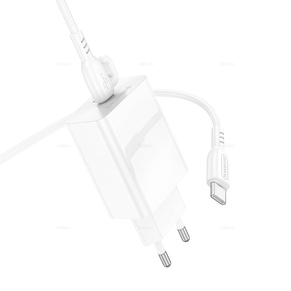Зарядное устройство Borofone PD20W BA21A Pro QC3.0 для Type-C (white)