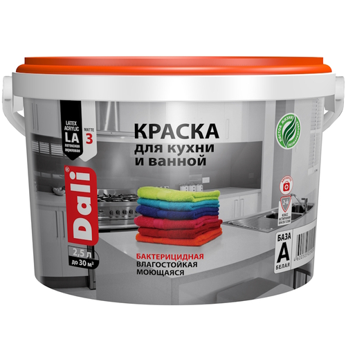 В/д DALI д/кухни и ванной база С латекс. бесцв. 5л (Рогнеда)