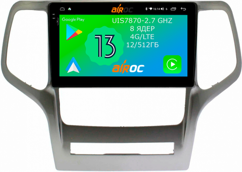 Магнитола для Jeep Grand Cherokee 2010-2013 - Airoc 2K AU-2205 на Android 13, Быстрейшая, SIM-слот