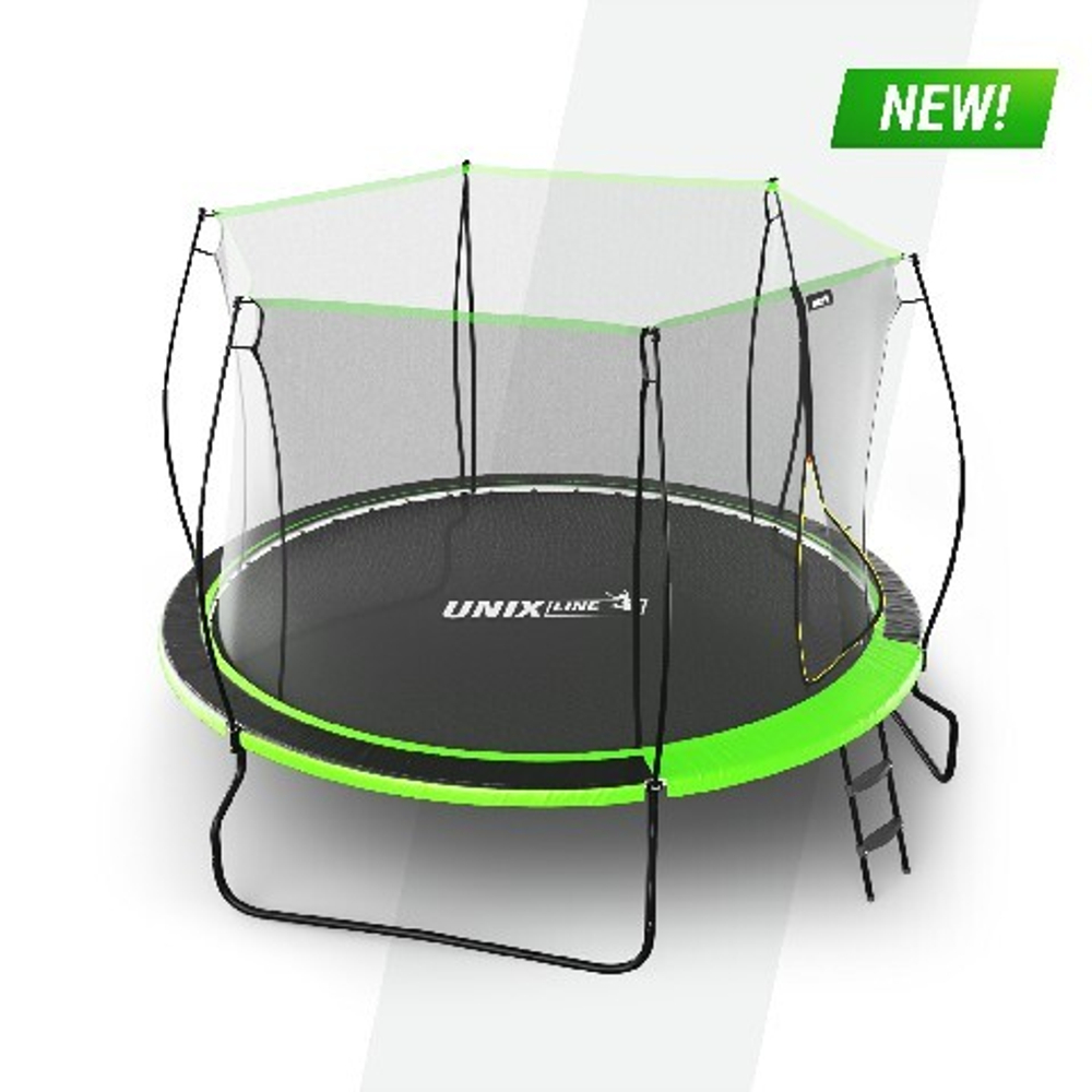 Батут unix line 10 ft ufo green