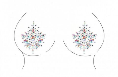 Сверкающие пэстисы Dazzling Nipple Bling Sticker (Цвет: прозрачный)