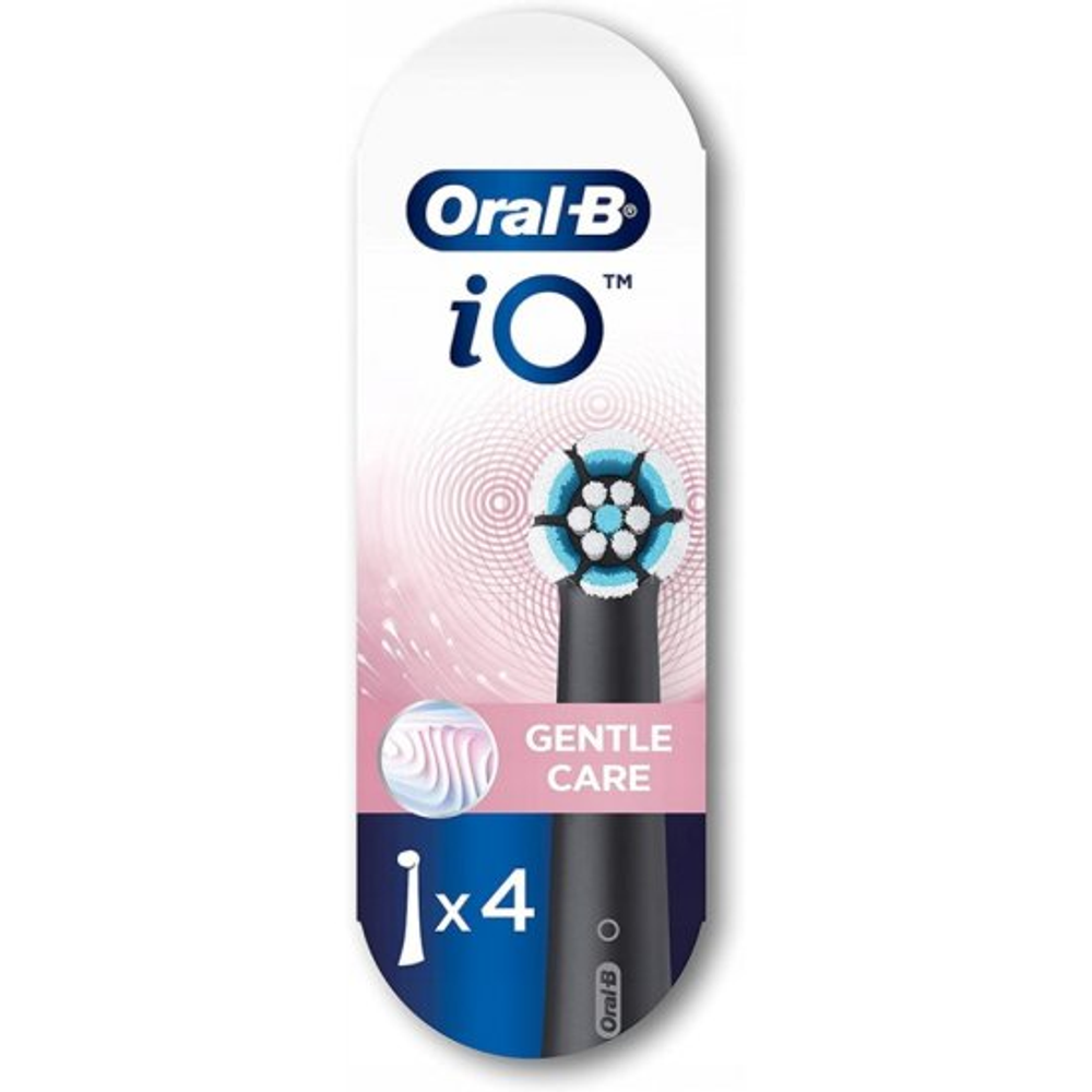 Насадки Oral‑B iO Gentle Care RB SBF-4, черные, 4 шт.