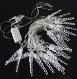 Гирлянда нить LED "сосульки" (4м/20шт) Фиолетовая Rohs40L