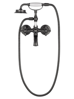 Смеситель для ванны с душем WONZON & WOGHAND RETRO, Темный графит (WW-88639020-BGM)