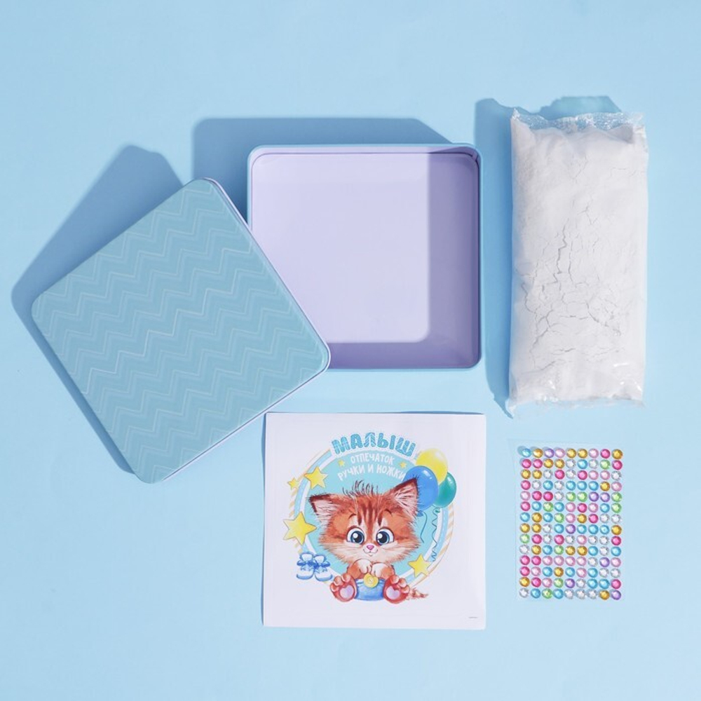 5599567 Набор для творчества «Сделай слепок ручки и ножки из гипса, Котик»