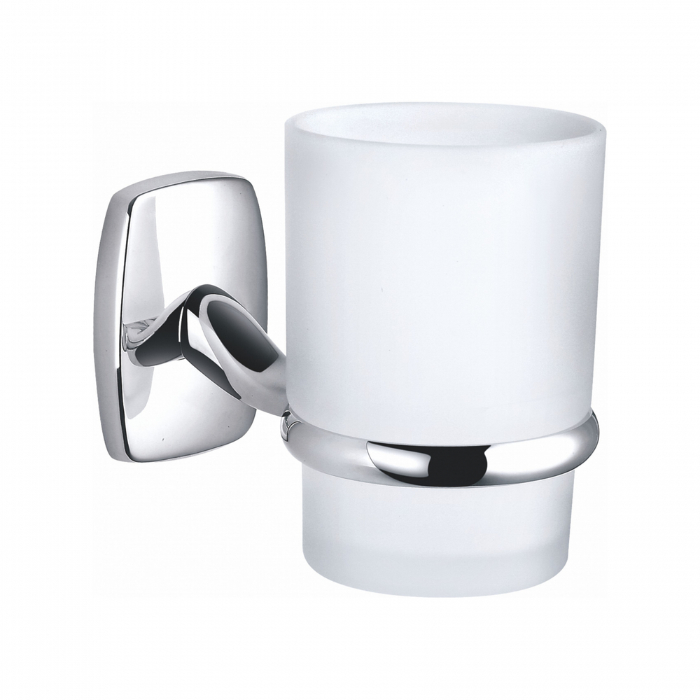 Стакан для зубных щеток с держателем WONZON & WOGHAND PORTO, Хром (WW-1101)