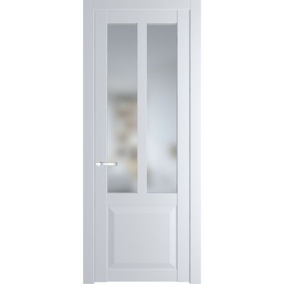 Межкомнатная дверь эмаль Profil Doors 1.8.2PD вайт остеклённая