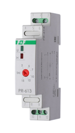 Реле контроля тока PR-613 230В AC 16А 1НО IP20 (диапазон измер-я тока 2-15А) сквозной канал в корпусе для измерения силы тока