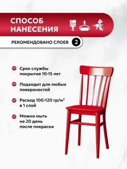 Эко Краска DECOR для мебели, декора и деревянных поверхностей, цвет Цветы радости