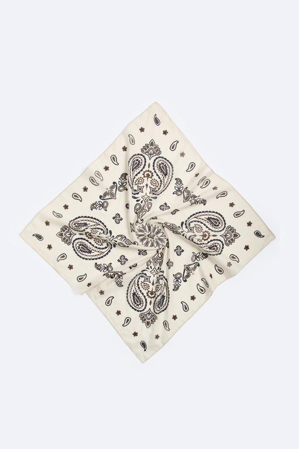 ZARA БАНДАНА С ПРИНТОМ ПЕЙСЛИ, ЭКРЮ