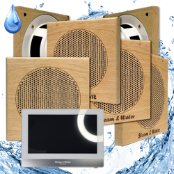 Комплект домашней акустической системы с караоке-усилителем Steam & Water SOUND SAUNA S6