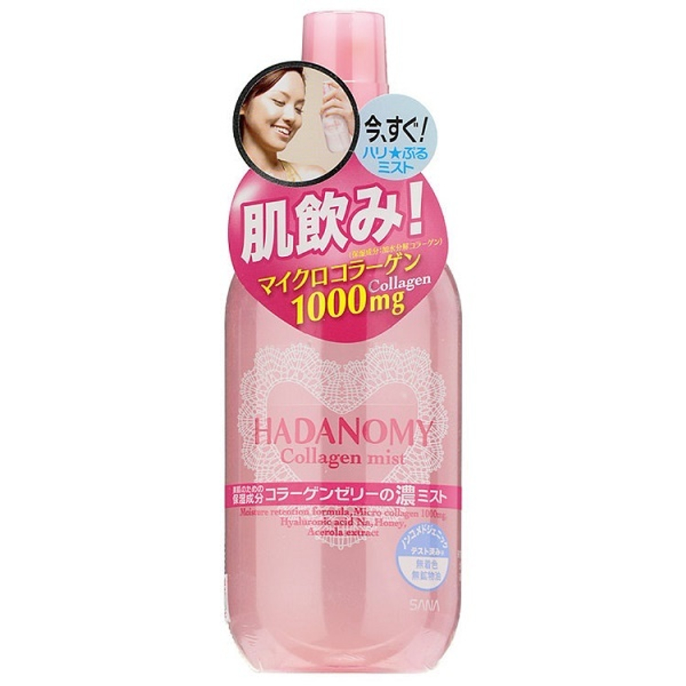 Лосьон-спрей суперувлажняющий с коллагеном и гиалуроновой кислотой Sana Hadanomy Collagen Mist 250мл