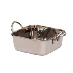 Сковорода для подачи 14*14 см квадратная нерж. 2 ручки P.L. Proff Cuisine