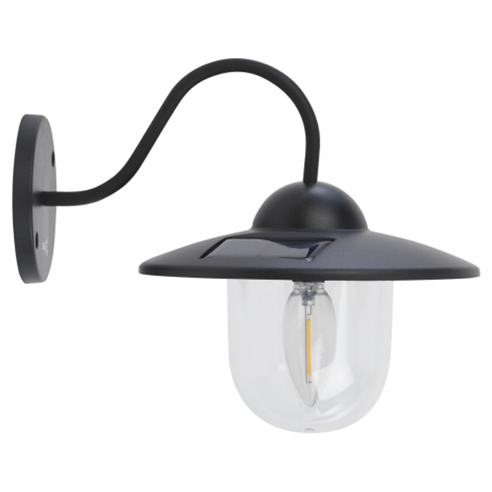 Светильник уличный ЭРА ERASF22-38 на солнечных батареях настенный Ретро 1 LED | Садовые фасадные светильники