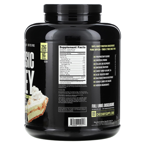 NutraBio, Classic Whey Protein, банановый кремовый пирог, 2268 г (5 фунтов)