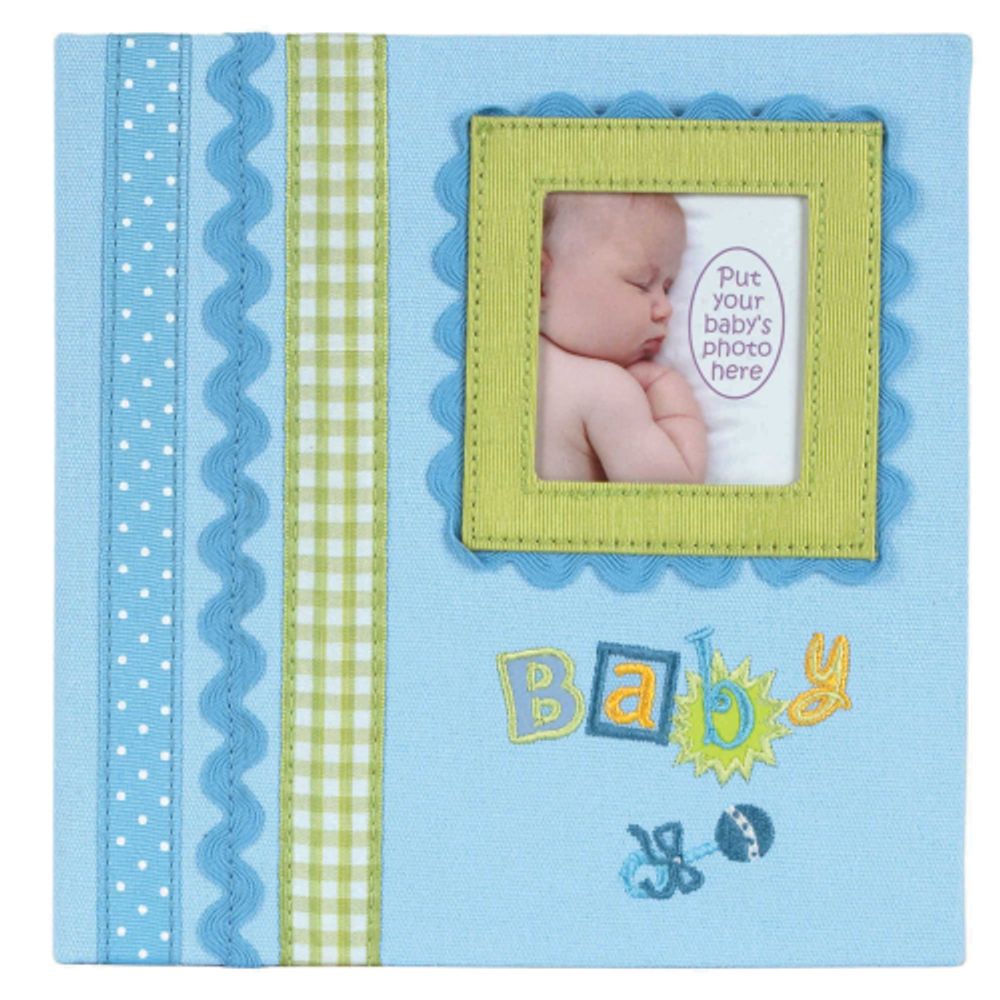 Innova Q4403615M Фотоальбом 180 фото 10*15 Детские воспоминания голубой в подарочной упаковке, кар | Innova