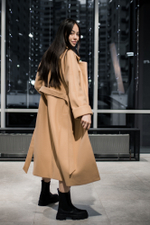 Пальто Erada USM 78 прямое двубортное с поясом в комплекте оптом