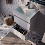 Тумба подвесная с ящиками IDDIS Zodiac, белая, 50 см, ZOD5CB0i95