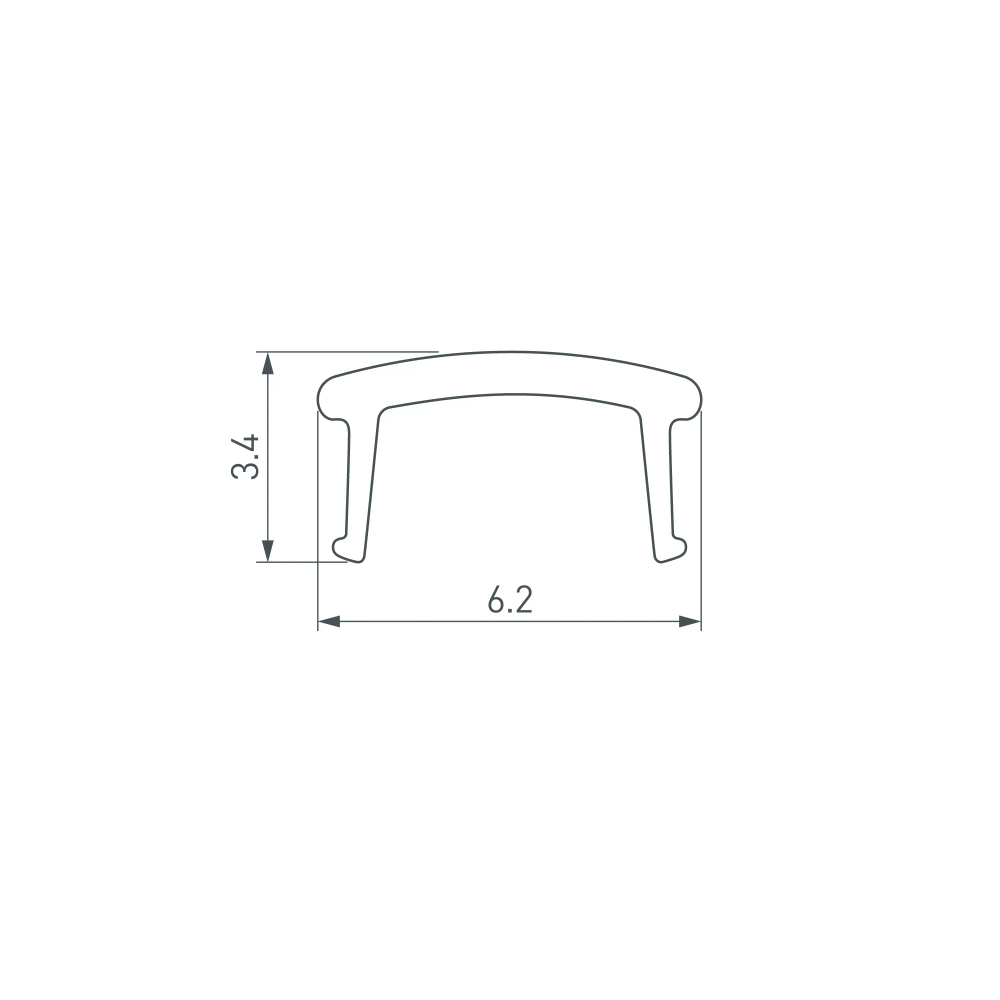 Экран PLINTUS-H40-2000 Opal (Arlight, Пластик) 052406