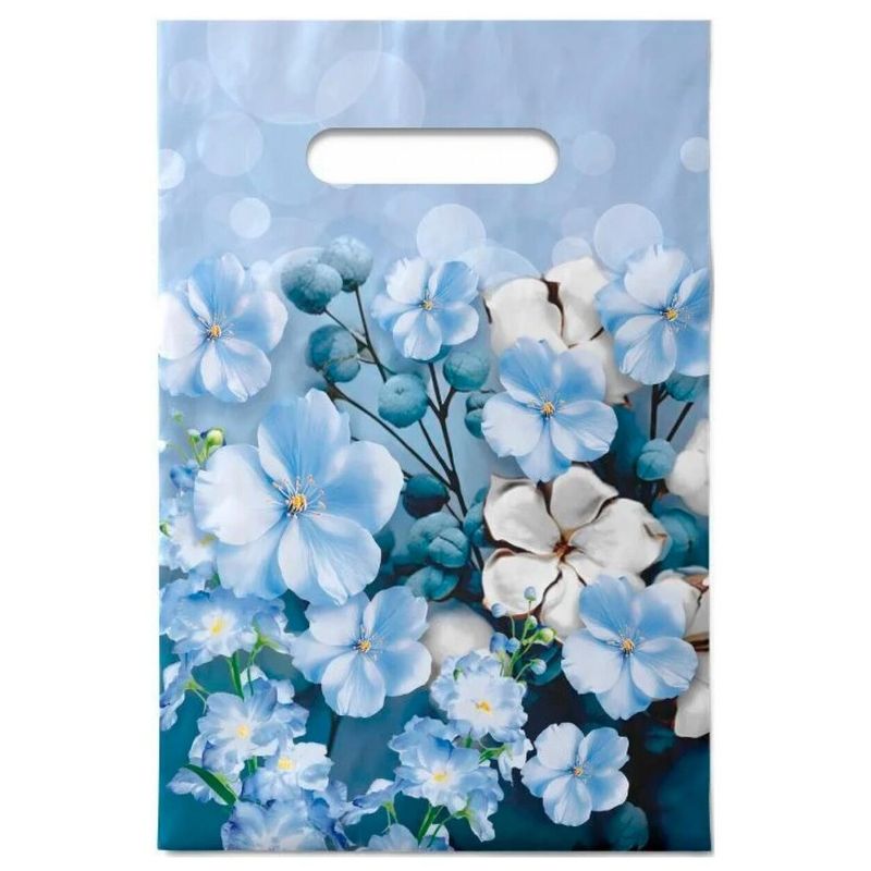 Пакет прорубная ручка Россия 20*30 см 30 мкм ПВД Лазурь  10 шт 2 000 шт/кор