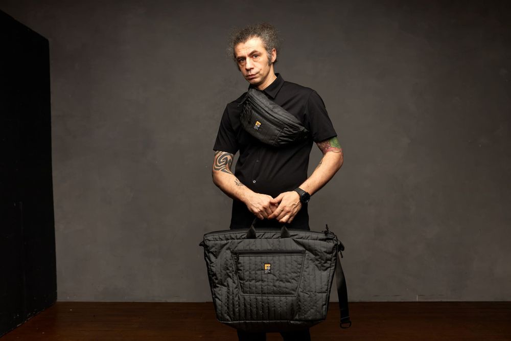 Сумка Gosha Orekhov GO Refrigi Stripes Sac Voyage черный